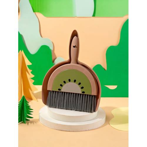 Set mini matura si faras pentru uz casnic, model kiwi, maro-verde