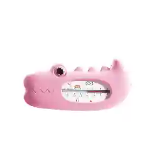 Termometru pentru baie plutitor model Crocodil, Roz