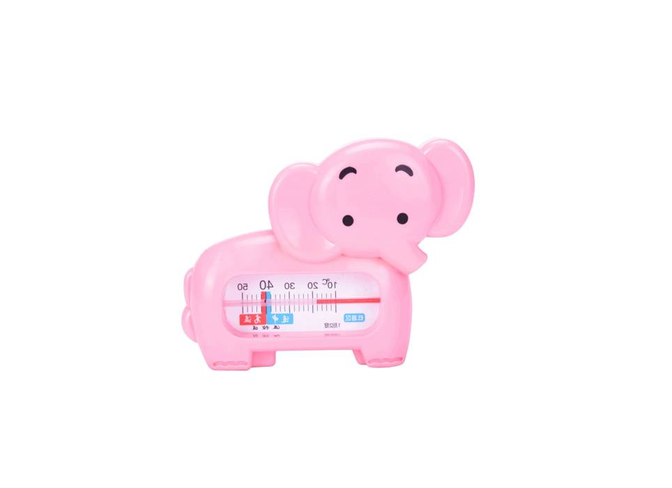 Termometru pentru baie plutitor model Elefant, Roz