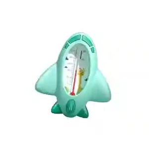 Termometru pentru baie plutitor model avion, Verde