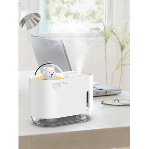 Umidificator 300ml model urs spatial, Alb