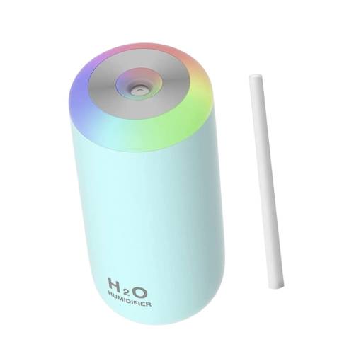 Umidificator H2O cu aromaterapie 350ml, Albastru