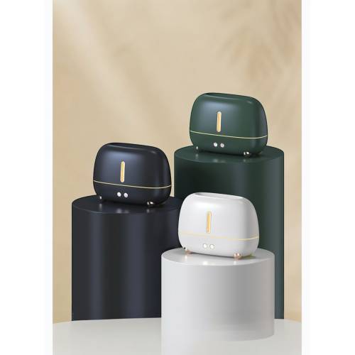 Umidificator cu aromaterapie efect flacara 250ml, Alb Umidificator cu aromaterapie efect flacara 250ml, Alb