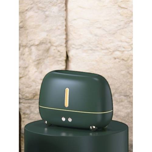 Umidificator cu aromaterapie efect flacara 250ml, Verde Umidificator cu aromaterapie efect flacara 250ml, Verde