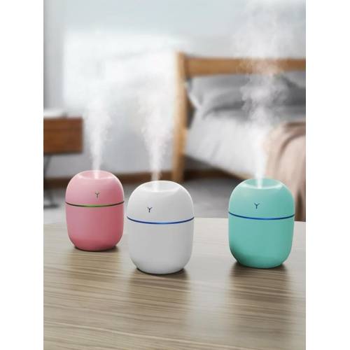 Umidificator portabil mini cu aromaterapie 220ml, Roz