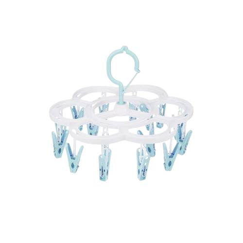 Uscator de rufe suspendat cu 16 carlige, rotire 360°, Albastru Uscator de rufe suspendat cu 16 carlige, rotire 360°, Albastru