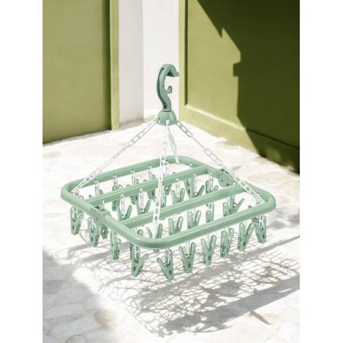 Uscator rufe suspendat 32 carlige, rotire 360°, Verde Uscator rufe suspendat 32 carlige, rotire 360°, Verde