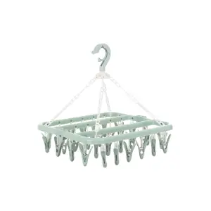 Uscator rufe suspendat 32 carlige, rotire 360°, Verde