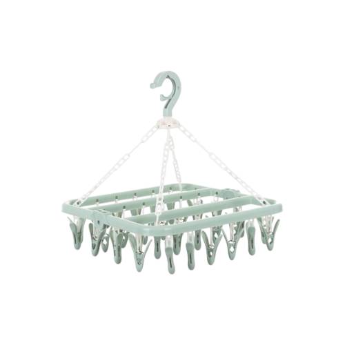 Uscator rufe suspendat 32 carlige, rotire 360°, Verde