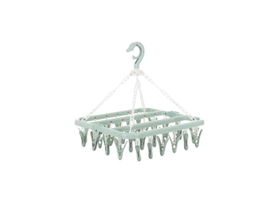 Uscator rufe suspendat 32 carlige, rotire 360°, Verde Uscator rufe suspendat 32 carlige, rotire 360°, Verde