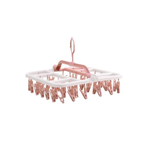 Uscator de rufe suspendat 40 carlige, rotire 360, Roz Uscator de rufe suspendat 40 carlige, rotire 360, Roz