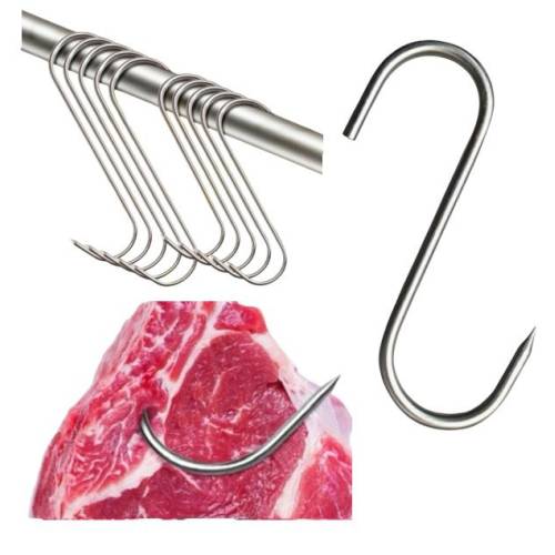 Carlig macelarie 15 cm, 10 buc/set