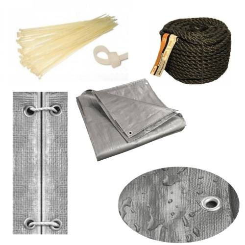 Prelata 2x12M, 175g/mp impermeabila, calitate premium Gri Prelata 2x12M, 175g/mp impermeabila, calitate premium Gri