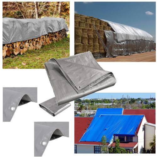 Prelata 2x12M, 175g/mp impermeabila, calitate premium Gri Prelata 2x12M, 175g/mp impermeabila, calitate premium Gri