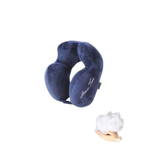 Perna de Voiaj pentru Gat, din Bumbac, Accesoriu pentru Voiaj, Birou, Masina, Albastru