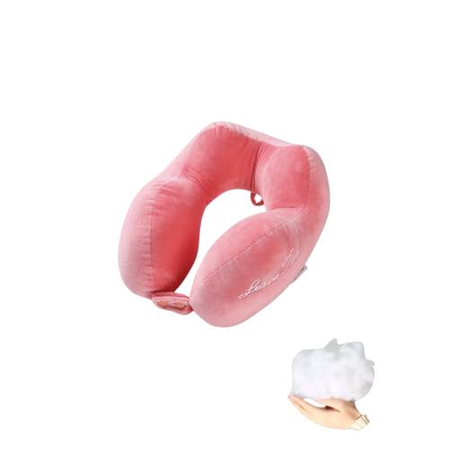 Perna de Voiaj pentru Gat, din Bumbac, Accesoriu pentru Voiaj, Birou, Masina, Roz