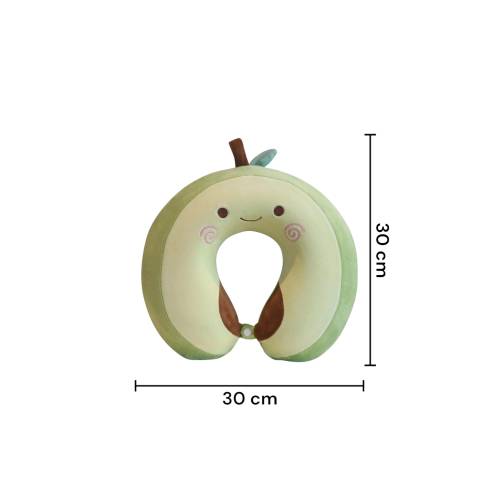 Perna de Calatorie pentru Gat si Cap, Umplutura din Spuma cu Memorie, Model Avocado, Verde Perna de Calatorie pentru Gat si Cap, Umplutura din Spuma cu Memorie, Model Avocado, Verde
