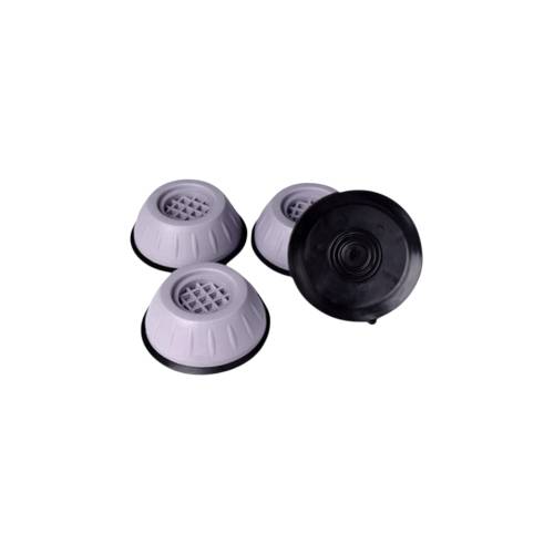 Set 4 Picioare Antivibratii cu Ventuza, 8 cm, Gri