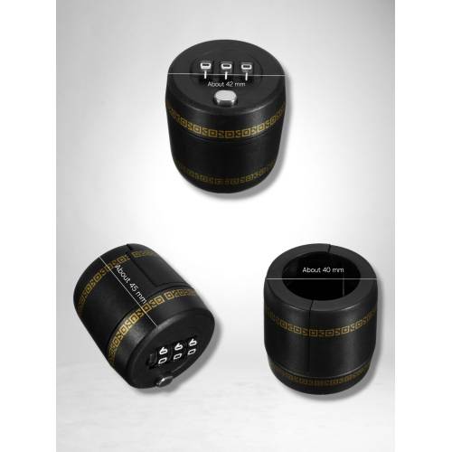 Lacat de Blocare pentru Sticle, cu Parola, din Durabil, Negru 