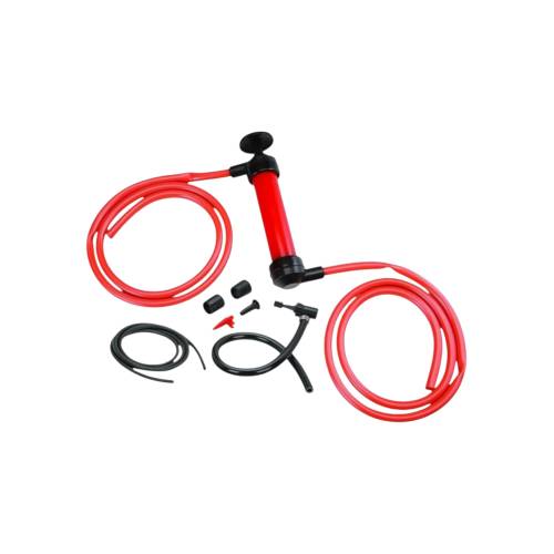 Pompa Manuala pentru combustibil, Pompa pentru lichide, din plastic rezistent, Rosu