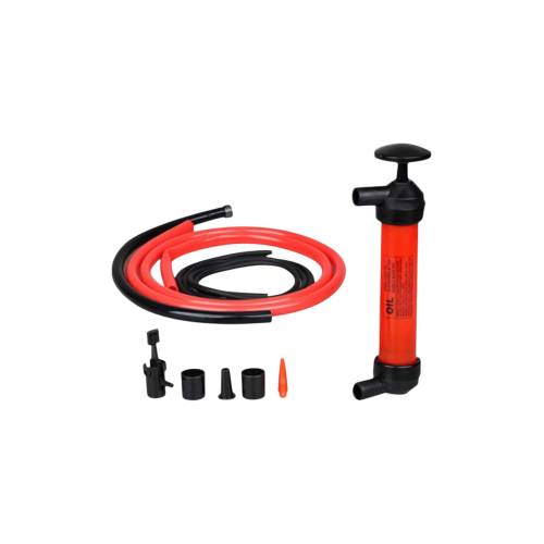 Pompa Manuala pentru combustibil, Pompa pentru lichide, din plastic rezistent, Rosu