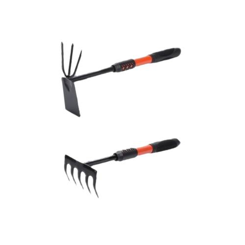 Set 4 Unelte Gradina pentru Plantare si Ingrijire, Otel Carbon, Negru