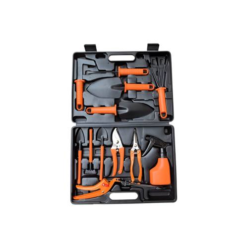 Set 12 Unelte Gradina pentru Plantare si Ingrijire, PVC Carton, Portocaliu Set 12 Unelte Gradina pentru Plantare si Ingrijire, PVC Carton, Portocaliu
