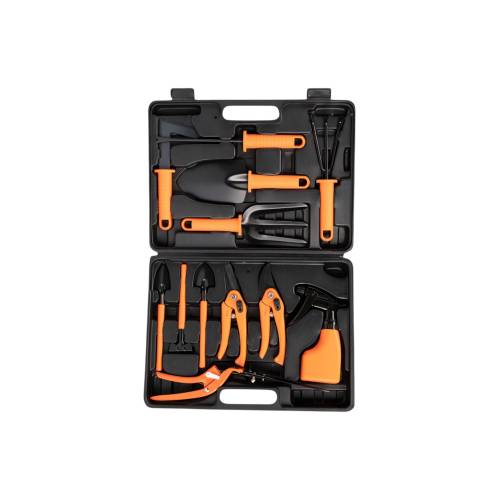 Set 12 Unelte Gradina pentru Plantare si Ingrijire, Otel Inoxidabil, Portocaliu Set 12 Unelte Gradina pentru Plantare si Ingrijire, Otel Inoxidabil, Portocaliu