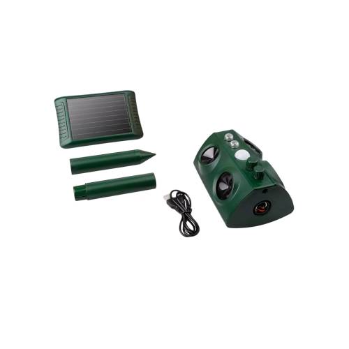 Aparat Solar cu Ultrasunete, Frecventa 13.5-45.5 KHZ LED, Anti Rozatoare si Insecte, Verde