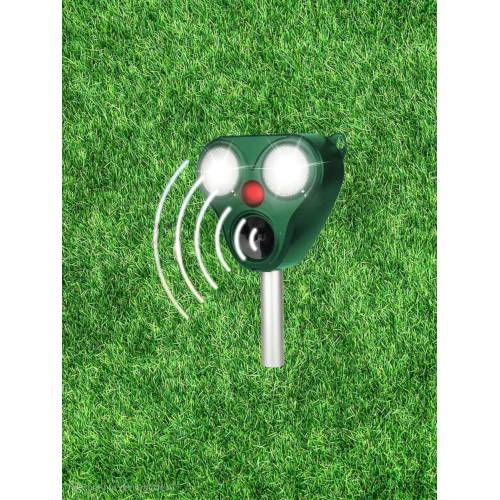 Aparat Solar cu Ultrasunete, Frecventa 13.5-65 KHZ LED, Anti Rozatoare si Insecte, Verde