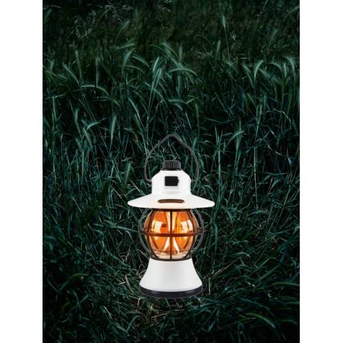 Lampa de Camping Retro Portabila, LED, Reincarcabila, Alba