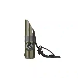 Kit Supravietuire, Fluier Multifunctional 7 in 1, Material ABS, Verde 