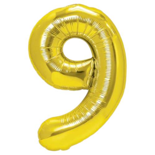 Balon din folie metalizata, tip cifra, 100 cm, umflare aer sau heliu, pai inclus, Auriu Balon din folie metalizata, tip cifra, 100 cm, umflare aer sau heliu, pai inclus, Auriu