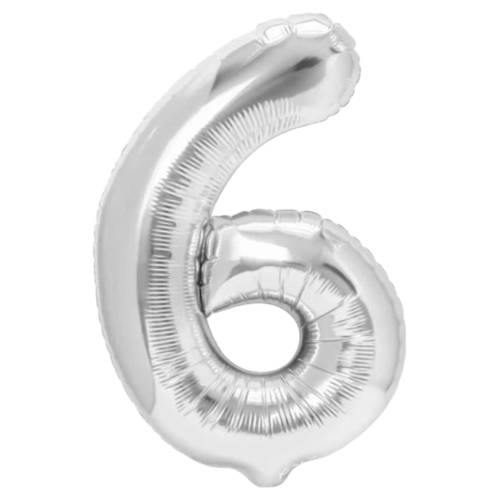 Balon din folie metalizata, tip cifra, 80 cm, umflare aer sau heliu, pai inclus, Argintiu Balon din folie metalizata, tip cifra, 80 cm, umflare aer sau heliu, pai inclus, Argintiu