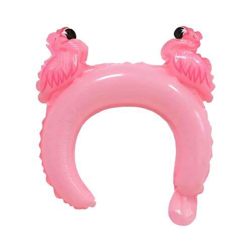 Balon din folie metalizata, tip coronita, model Flamingo, umflare aer sau heliu, Roz Balon din folie metalizata, tip coronita, model Flamingo, umflare aer sau heliu, Roz