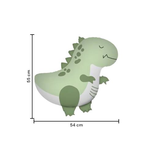 Balon din folie metalizata, model Dinozaur, umflare aer sau heliu, Verde Balon din folie metalizata, model Dinozaur, umflare aer sau heliu, Verde