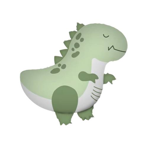 Balon din folie metalizata, model Dinozaur, umflare aer sau heliu, Verde Balon din folie metalizata, model Dinozaur, umflare aer sau heliu, Verde