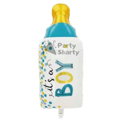 Baloane decorative, tip Gender Reveal, model It's a boy, Set 5 baloane, Albastru