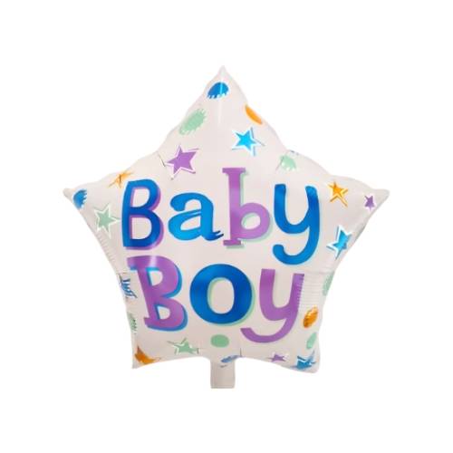 Baloane decorative, tip Prima Aniversare, model Baby Boy, Set 13 baloane, Albastru Baloane decorative, tip Prima Aniversare, model Baby Boy, Set 13 baloane, Albastru
