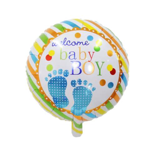 Baloane decorative, tip Gender Reveal, model Welcome Baby Boy, Set 5 baloane, Albastru Baloane decorative, tip Gender Reveal, model Welcome Baby Boy, Set 5 baloane, Albastru