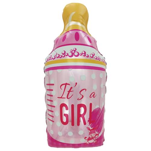 Baloane decorative, tip Gender Reveal, model It's a girl, Set 5 baloane, Roz Baloane decorative, tip Gender Reveal, model It's a girl, Set 5 baloane, Roz