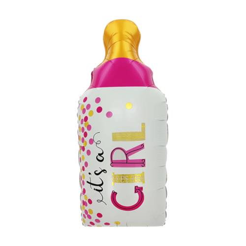 Baloane decorative, tip Gender Reveal, model It's a girl, Set 5 baloane, Roz Baloane decorative, tip Gender Reveal, model It's a girl, Set 5 baloane, Roz