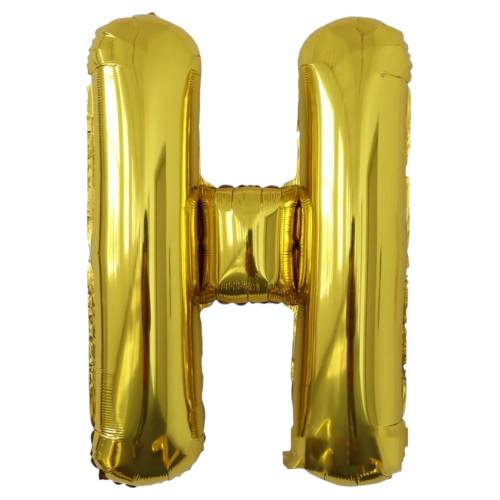 Balon din folie metalizata, tip litera, 80 cm, umflare aer sau heliu, pai inclus, Auriu Balon din folie metalizata, tip litera, 80 cm, umflare aer sau heliu, pai inclus, Auriu