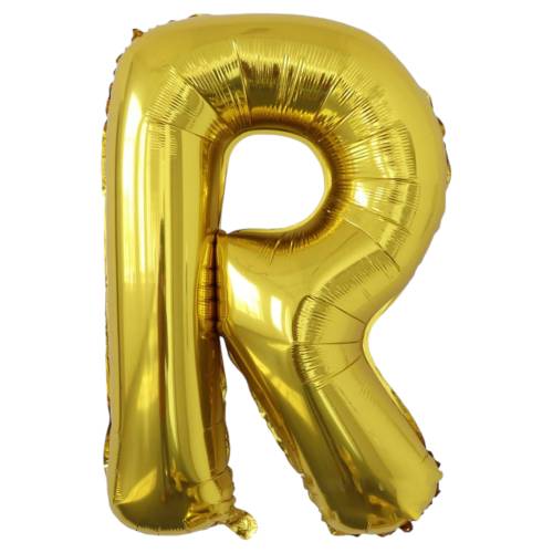 Balon din folie metalizata, tip litera, 80 cm, umflare aer sau heliu, pai inclus, Auriu Balon din folie metalizata, tip litera, 80 cm, umflare aer sau heliu, pai inclus, Auriu