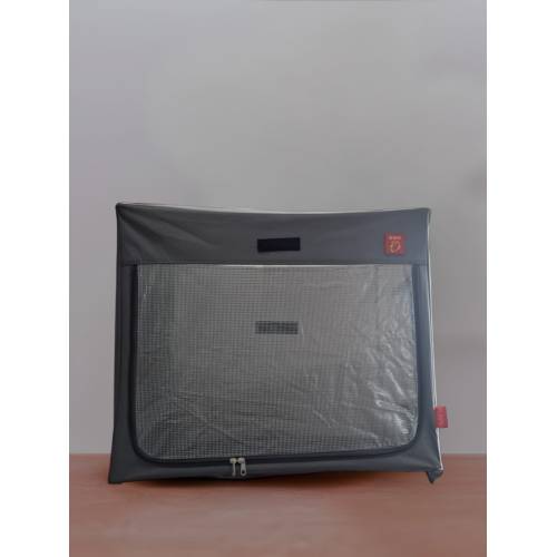 Cusca Animale pentru Uscare Blana, din Textil, Fereastra Transparenta, 62 x 40 x 50 cm, Gri Cusca Animale pentru Uscare Blana, din Textil, Fereastra Transparenta, 62 x 40 x 50 cm, Gri