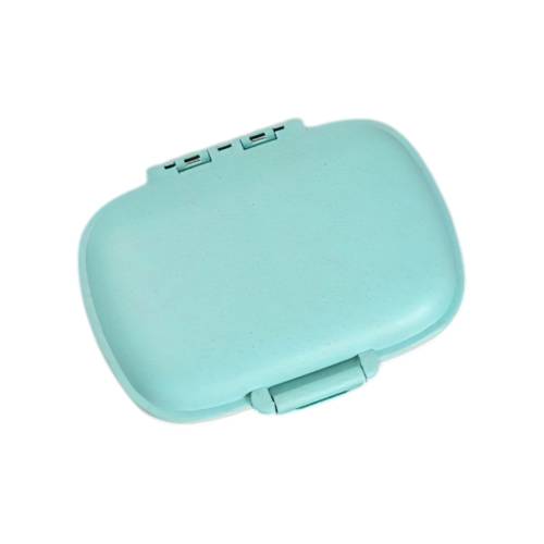 Cutie de depozitare pentru medicamente, din plastic, 8 compartimente, Albastru