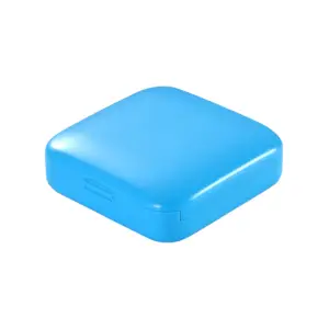 Cutie de depozitare pentru medicamente, din plastic, 2 compartimente, Albastru