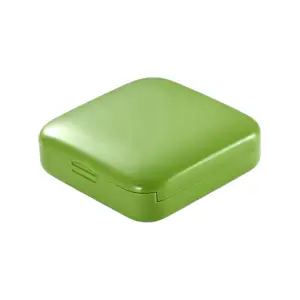 Cutie de depozitare pentru medicamente, din plastic, 2 compartimente, Verde