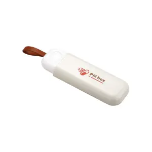 Cutie de depozitare pentru medicamente, din plastic, 3 compartimente, Alb