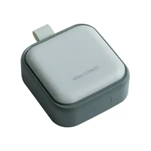 Cutie de depozitare pentru medicamente, din plastic, 4 compartimente, Verde